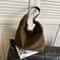 Vintage Suede Hobo Shoulder Bag Large Capacity Retro Work Tote For Women 11