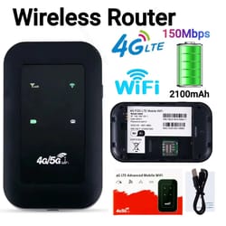 4g pocket wifi router with sim card slot – portable mobile hotspot, 150mbps wireless modem