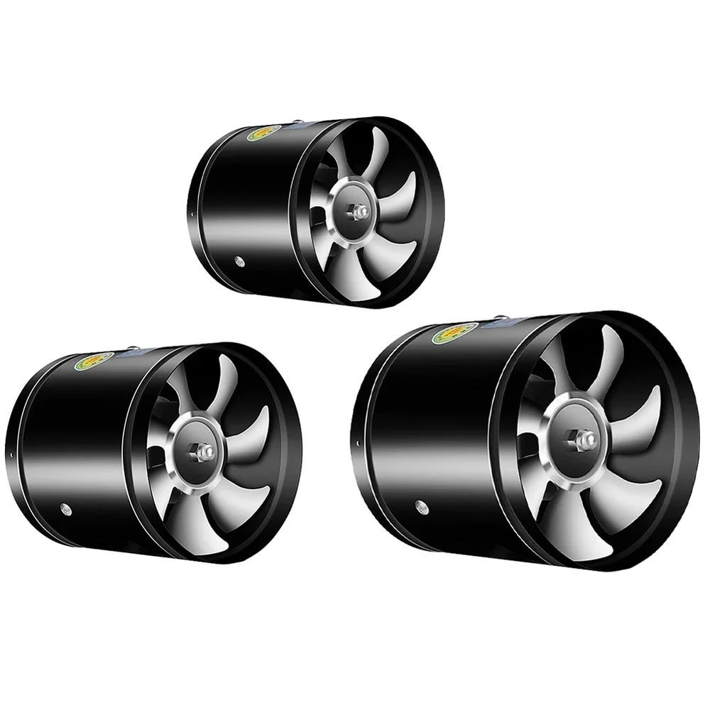 LowNoise Metal Duct Exhaust Fan For Bathroom Kitchen Ventilation 48 Inch 0