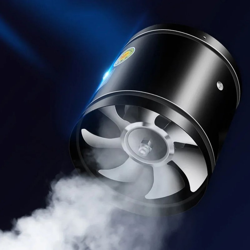 LowNoise Metal Duct Exhaust Fan For Bathroom Kitchen Ventilation 48 Inch 2