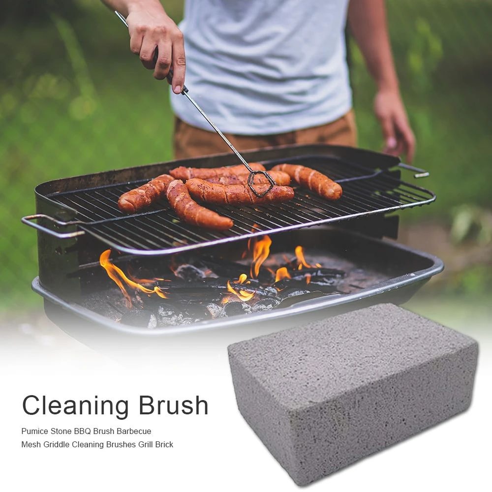 HeavyDuty BBQ Grill Cleaning Pumice Brick For Effortless Grate Cleaning 1