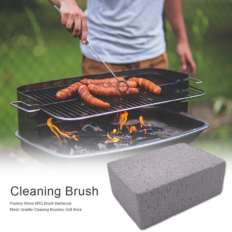 HeavyDuty BBQ Grill Cleaning Pumice Brick For Effortless Grate Cleaning 1