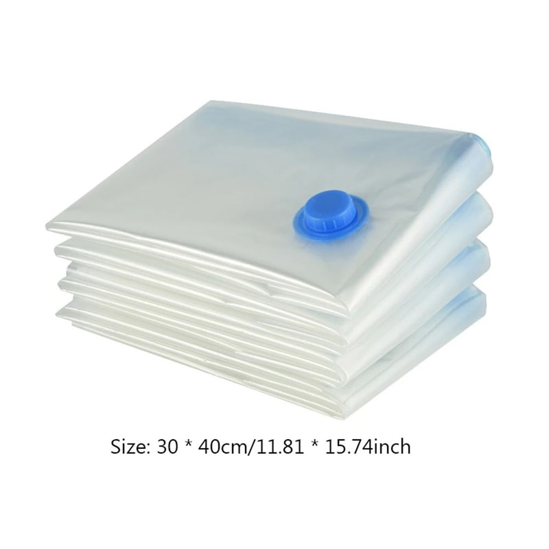 6Piece Vacuum Storage Bags With Electric Pump SpaceSaving Compression Bags For Clothes Bedding 1
