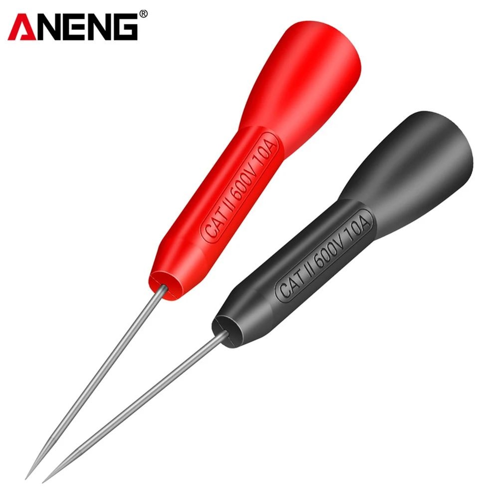 Insulation Piercing Needles Multimeter Test Probes 600V 10A Automotive Electrical Testing Tool 2pc 3