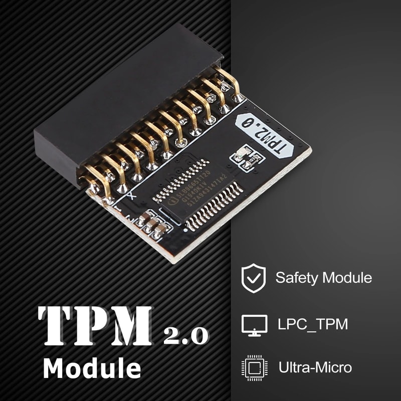 TPM 20 Security Module Board For ASUS Gigabyte Motherboards LPC 20Pin Hardware Encryption For Win 2