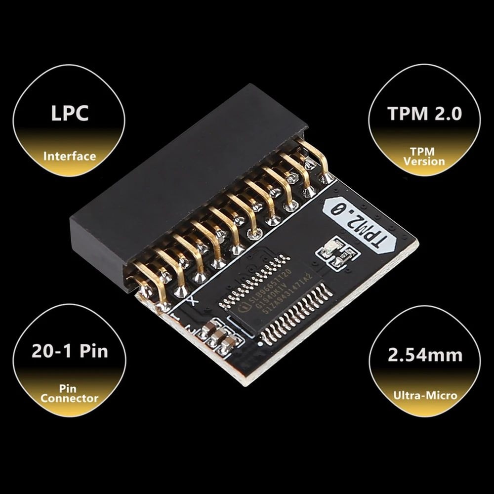 TPM 20 Security Module Board For ASUS Gigabyte Motherboards LPC 20Pin Hardware Encryption For Win 4