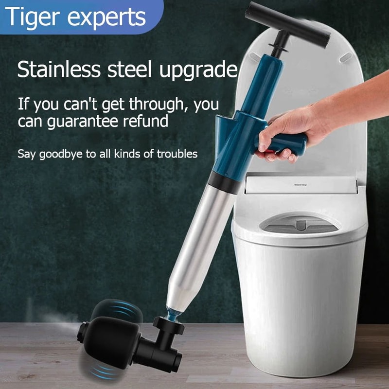 HighPressure Drain Plunger For Toilets Sinks Showers 2