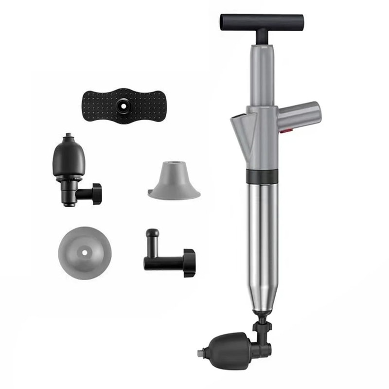 HighPressure Drain Plunger For Toilets Sinks Showers 7