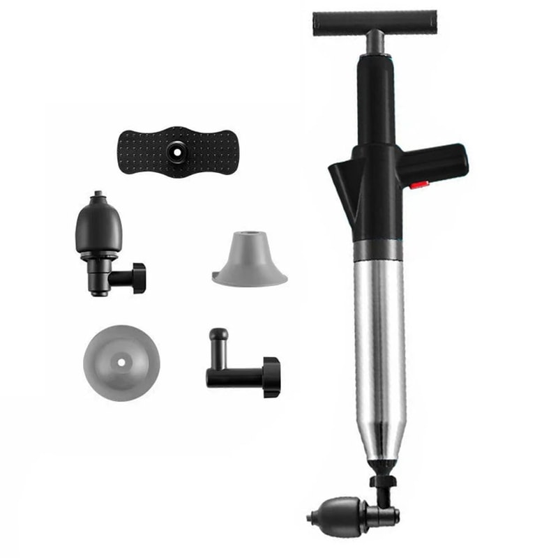 HighPressure Drain Plunger For Toilets Sinks Showers 9
