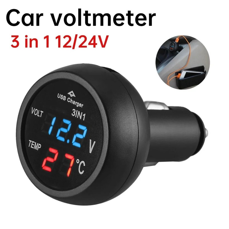 12V Portable Car Tire Inflator High Precision Electric Air Compressor With Digital Gauge 6