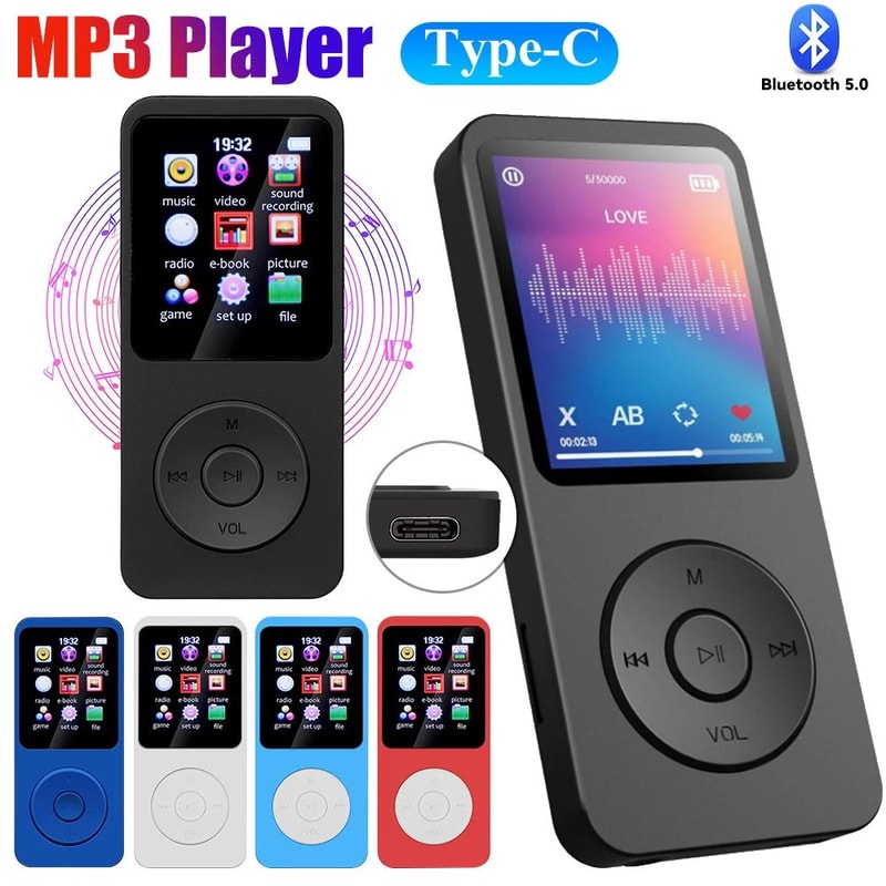 TypeC HiFi Lossless MP3 Player With Bluetooth 50 FM Radio 1