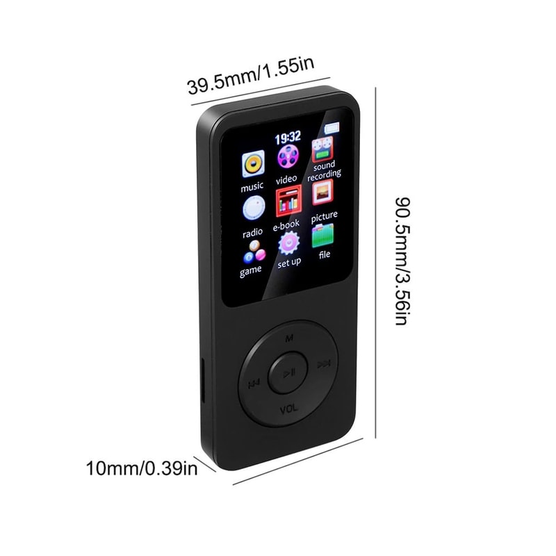 TypeC HiFi Lossless MP3 Player With Bluetooth 50 FM Radio 5