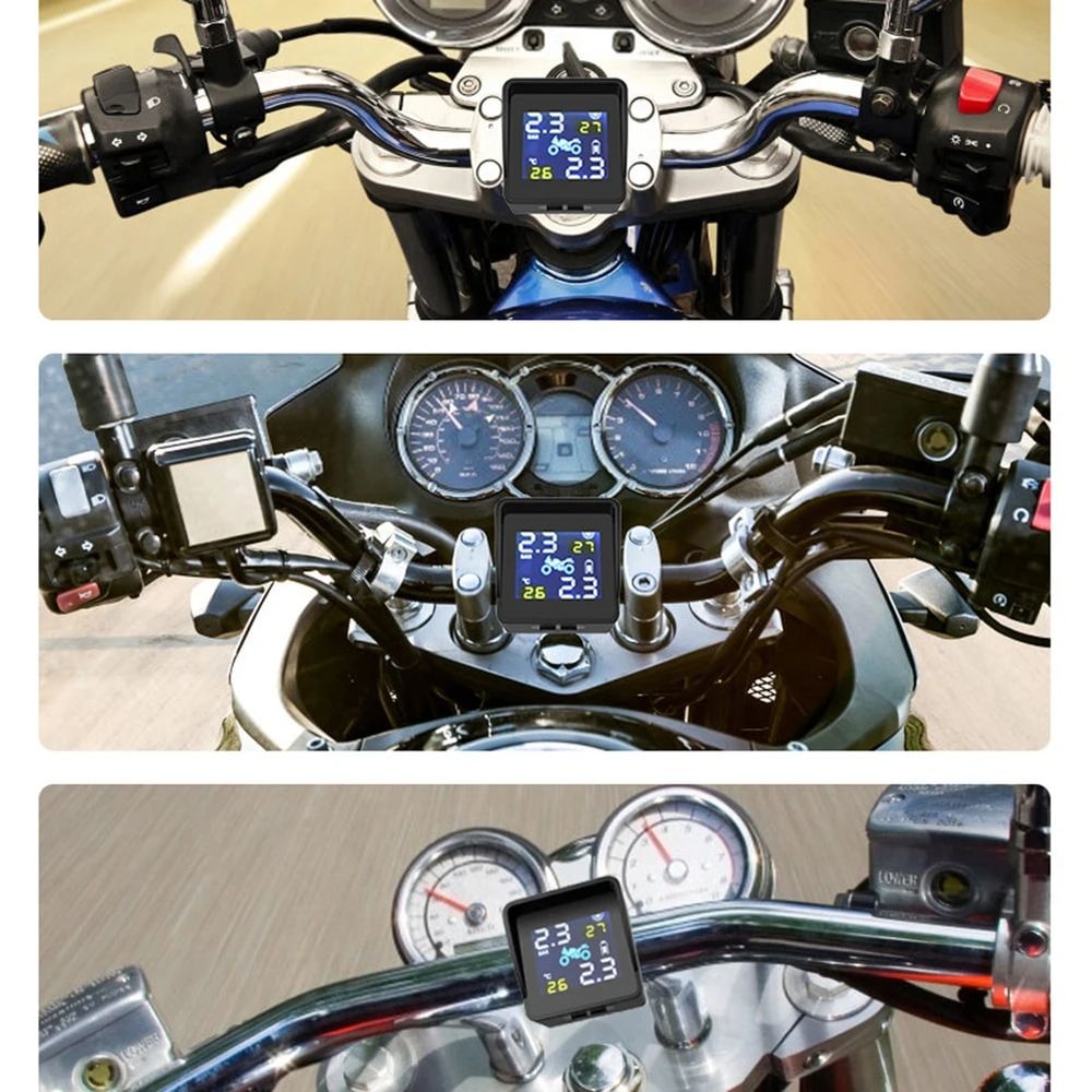 SolarPowered Motorcycle TPMS With Dual HighPrecision Sensors 4