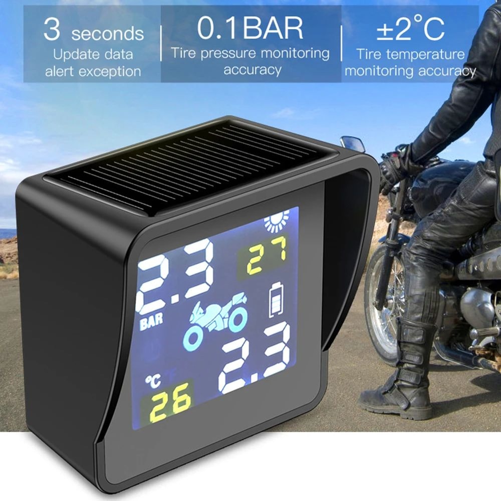 SolarPowered Motorcycle TPMS With Dual HighPrecision Sensors 5