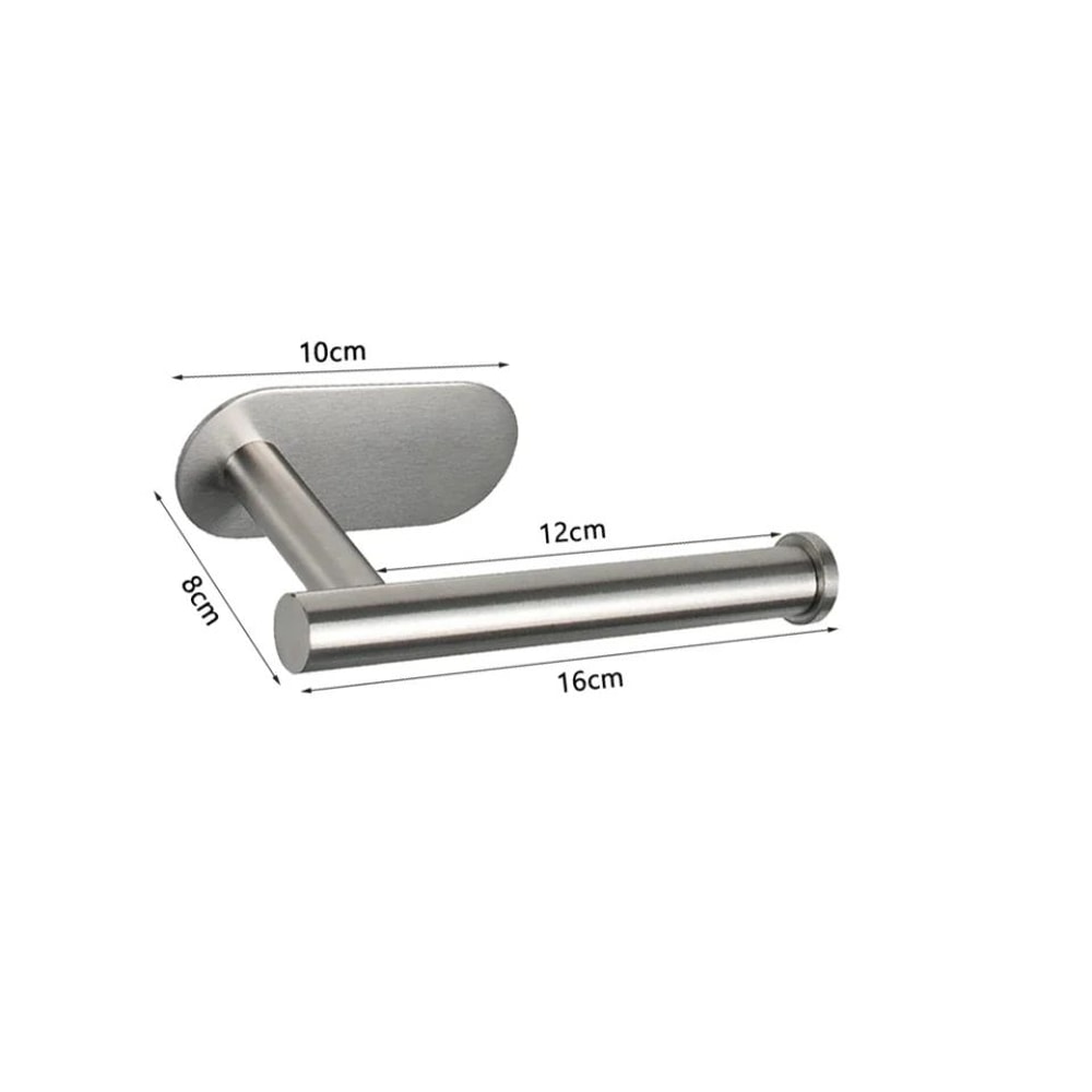 NoDrill Stainless Steel WallMounted Toilet Paper Holder 6
