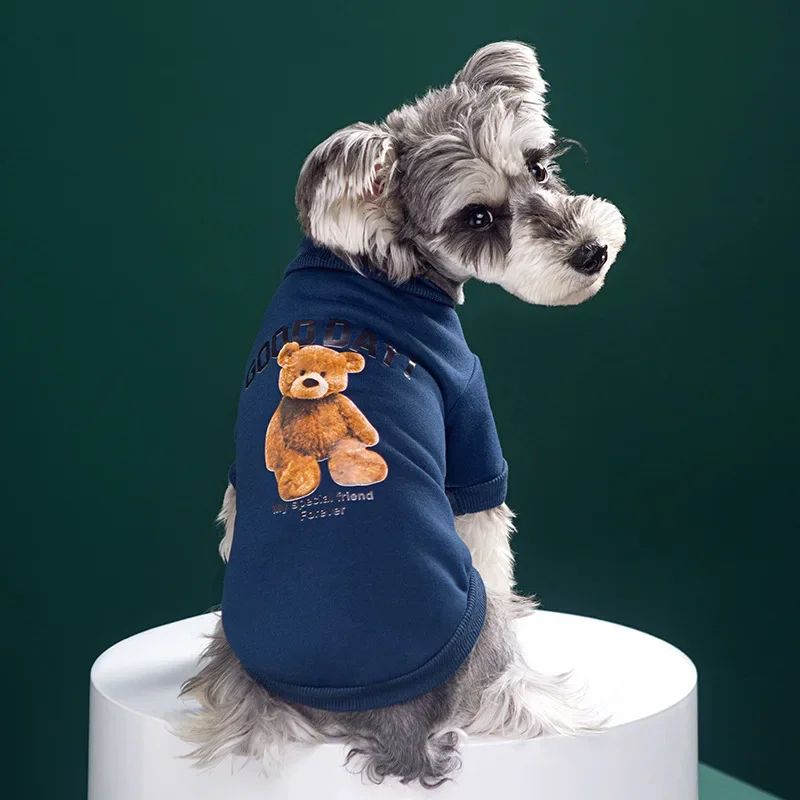 Cozy Bear Winter Dog Sweater Warm Pullover Jacket For Small Medium Pets 9