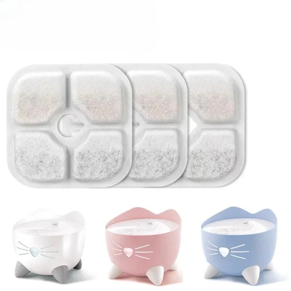 TripleLayer Cat Water Fountain Filter Replacements For PIXI Fresh Clean Water 6Pack Or 12Pack 5
