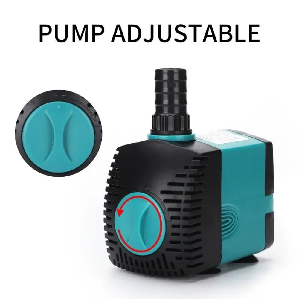 UltraQuiet Submersible Aquarium Water Pump With Filter 3W25W 2