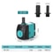 UltraQuiet Submersible Aquarium Water Pump With Filter 3W25W 8