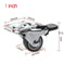 Soft Rubber Swivel Furniture Caster Wheels 4Pack Universal Rolling Casters For Furniture Carts 2