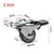 Soft Rubber Swivel Furniture Caster Wheels 4Pack Universal Rolling Casters For Furniture Carts 3