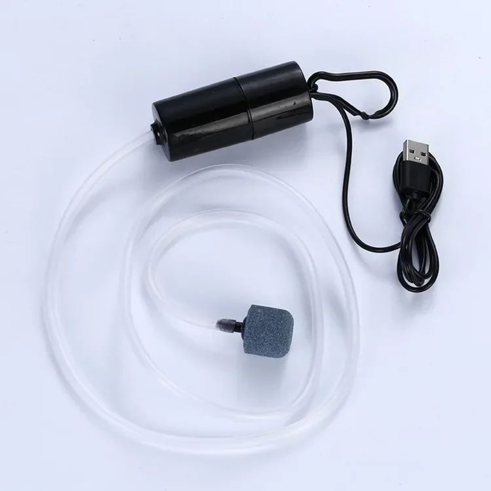 Portable USB Aquarium Oxygen Pump Mini Silent Air Oxygenator For Fish Tanks Outdoor Fishing 7