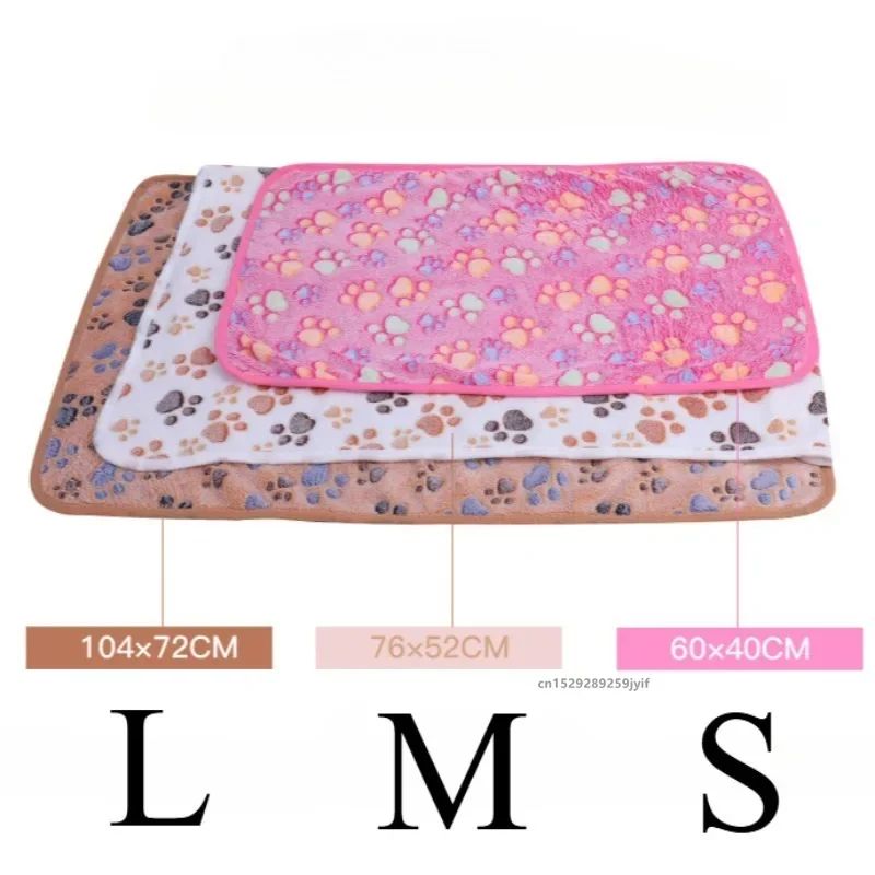 UltraSoft Plush Pet Blanket For Dogs Cats Cozy Cartoon Winter Pet Mat 1