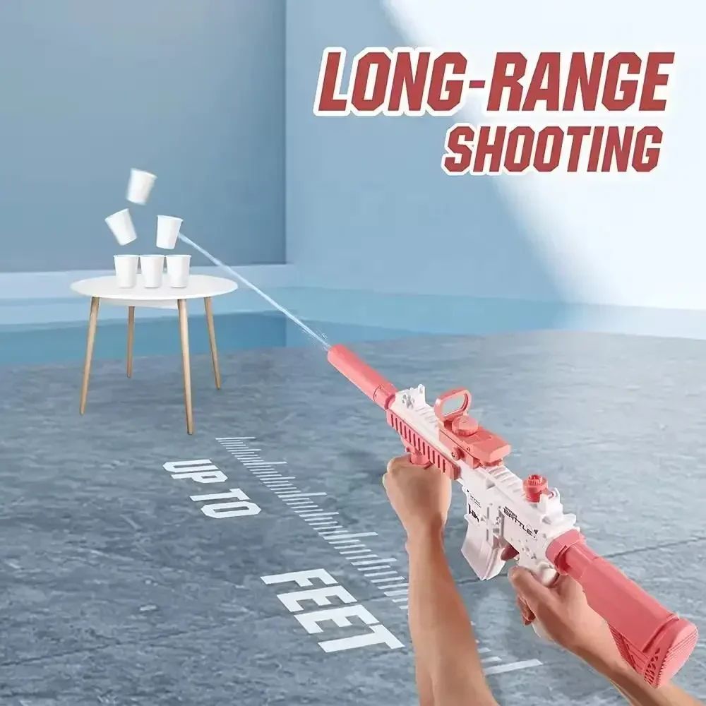 AquaStrike Pro M416 Electric Water Gun Fully Automatic Rechargeable Blaster For Kids Teens 4