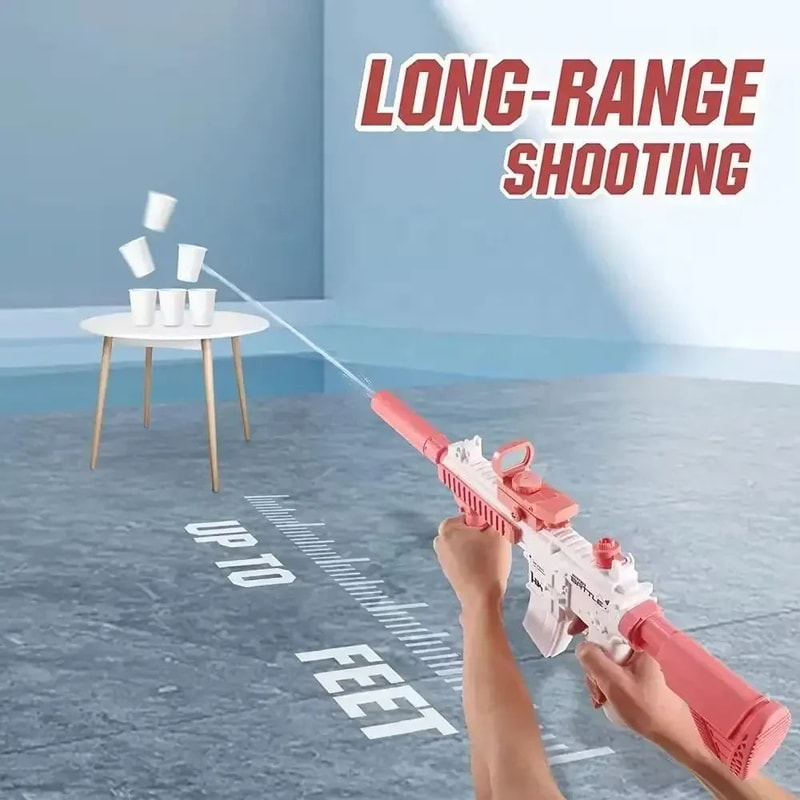 AquaStrike Pro M416 Electric Water Gun Fully Automatic Rechargeable Blaster For Kids Teens 4