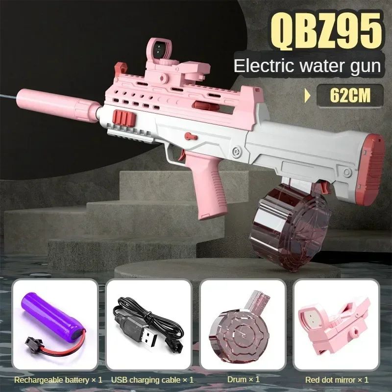AquaStrike Pro M416 Electric Water Gun Fully Automatic Rechargeable Blaster For Kids Teens 9