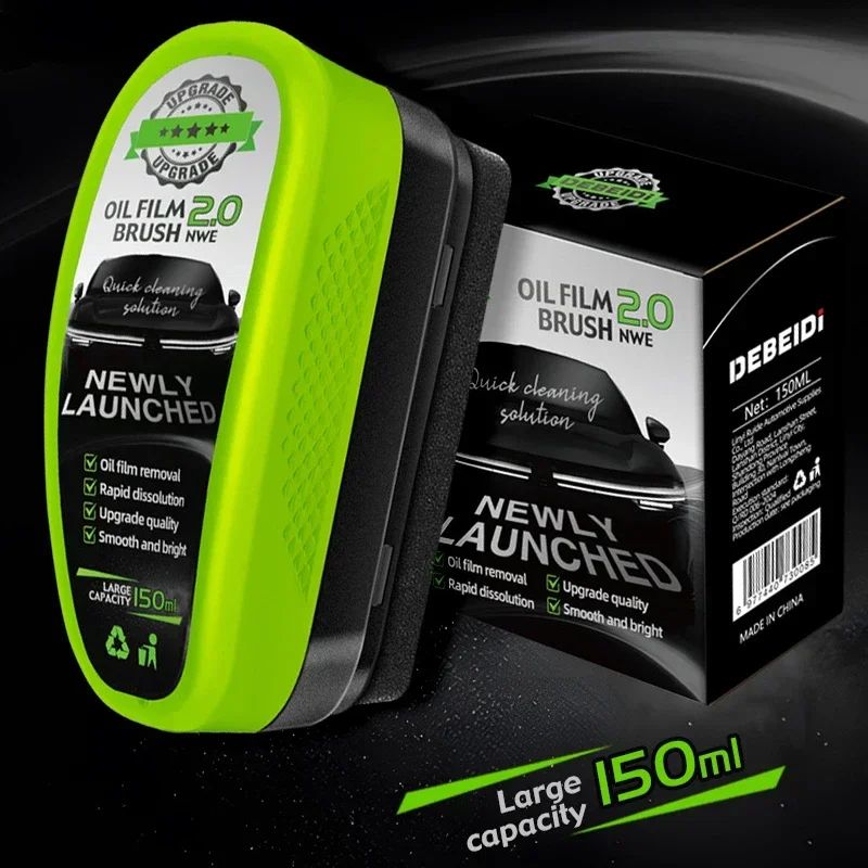 Car Glass Oil Film Remover Wipe Crystal Clear Windshield Window Cleaner 3