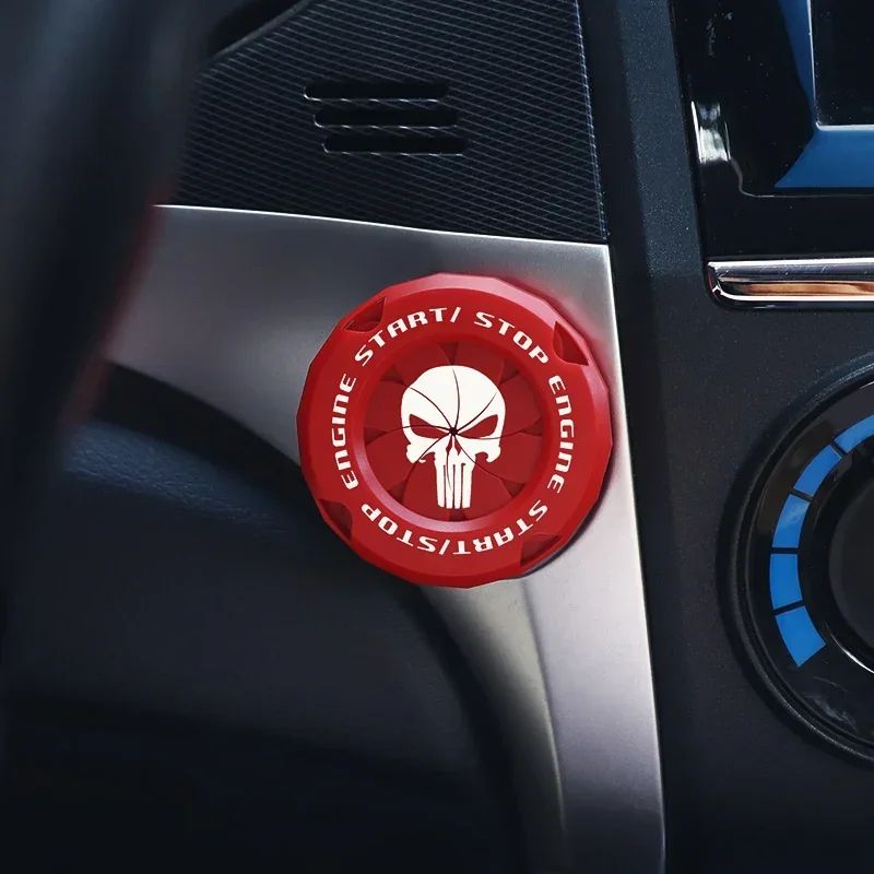 OneTouch Rotary Start Button Cover Durable Ignition Protection Ring For Cars Motorcycles 4