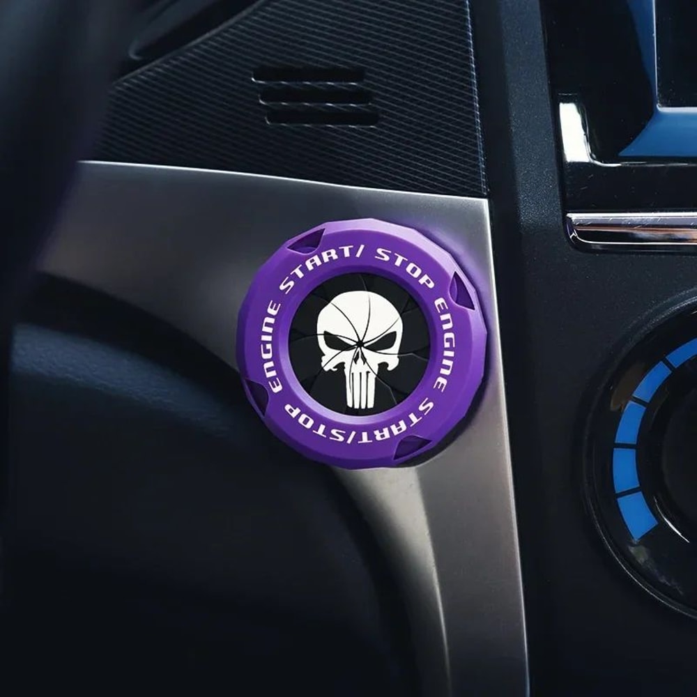 OneTouch Rotary Start Button Cover Durable Ignition Protection Ring For Cars Motorcycles 5