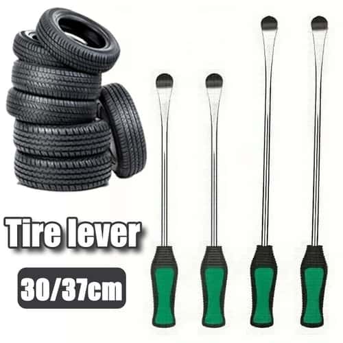 Heavy-Duty Tire Lever Crowbar for Motorcycle, Bicycle & Car Tires (11.8"/14.6")