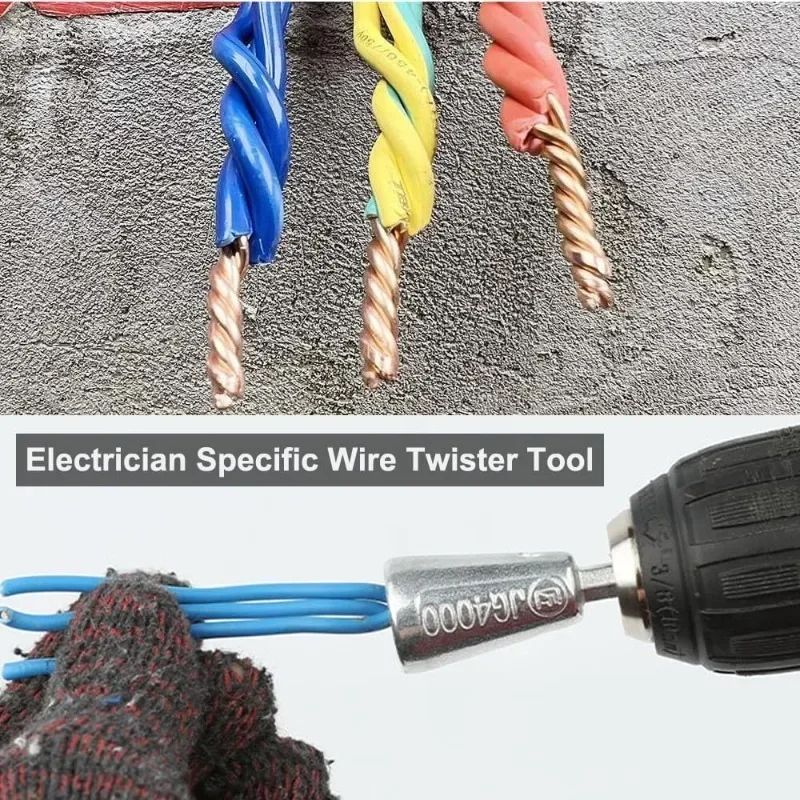 Electric Drill Wire Twisting Tool Fast Secure Cable Connector For Electricians DIY Projects 1