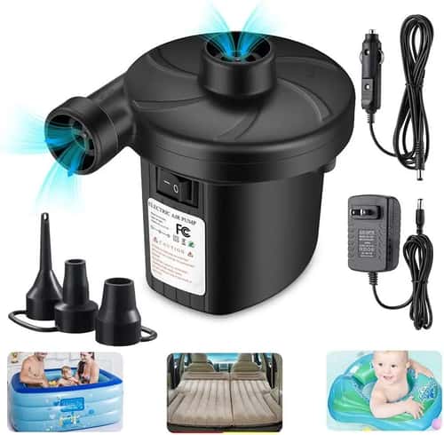 RapidFlow Portable Electric Air Pump – High-Pressure Fast Inflator & Deflator