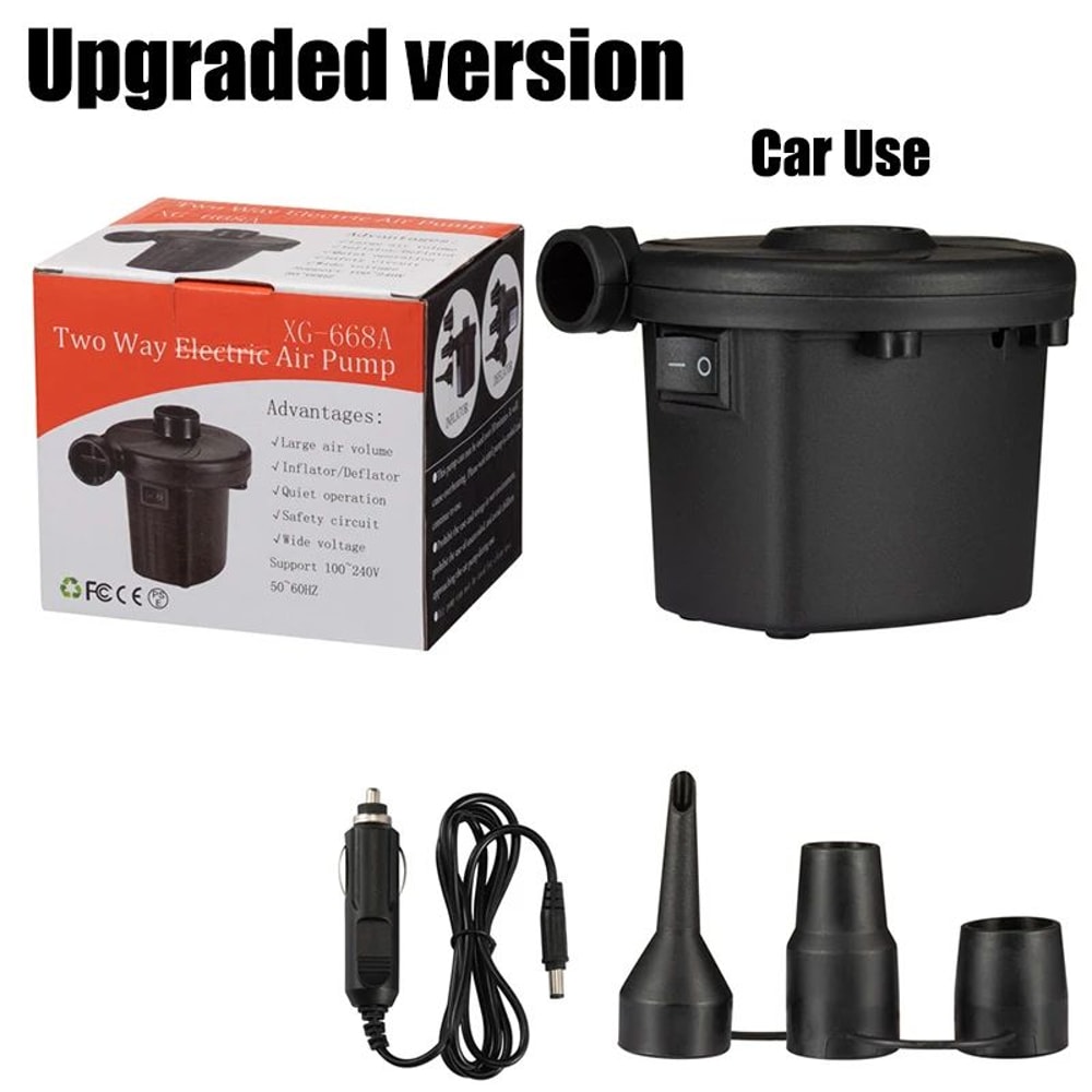 RapidFlow Portable Electric Air Pump HighPressure Fast Inflator Deflator 6