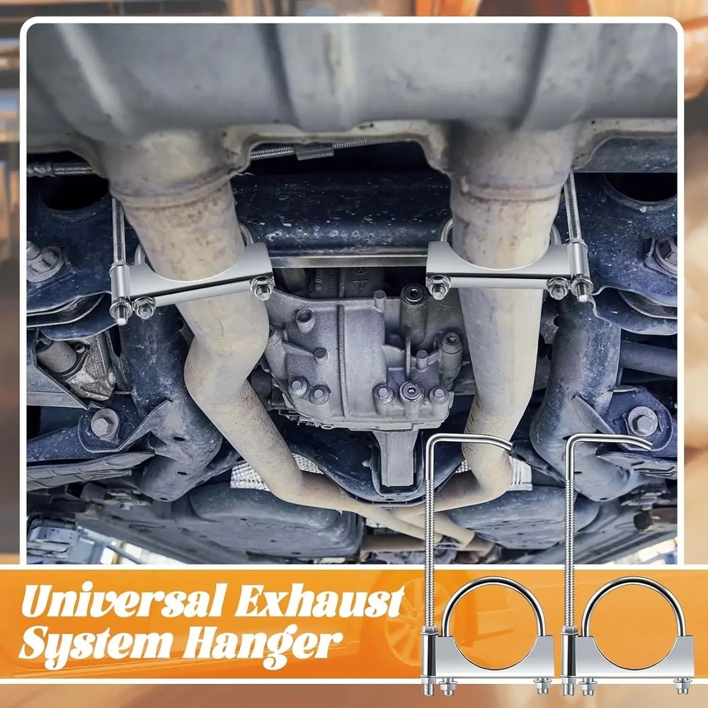 HeavyDuty 25 Inch Exhaust Clamp With Hanger For Secure Muffler Support 2