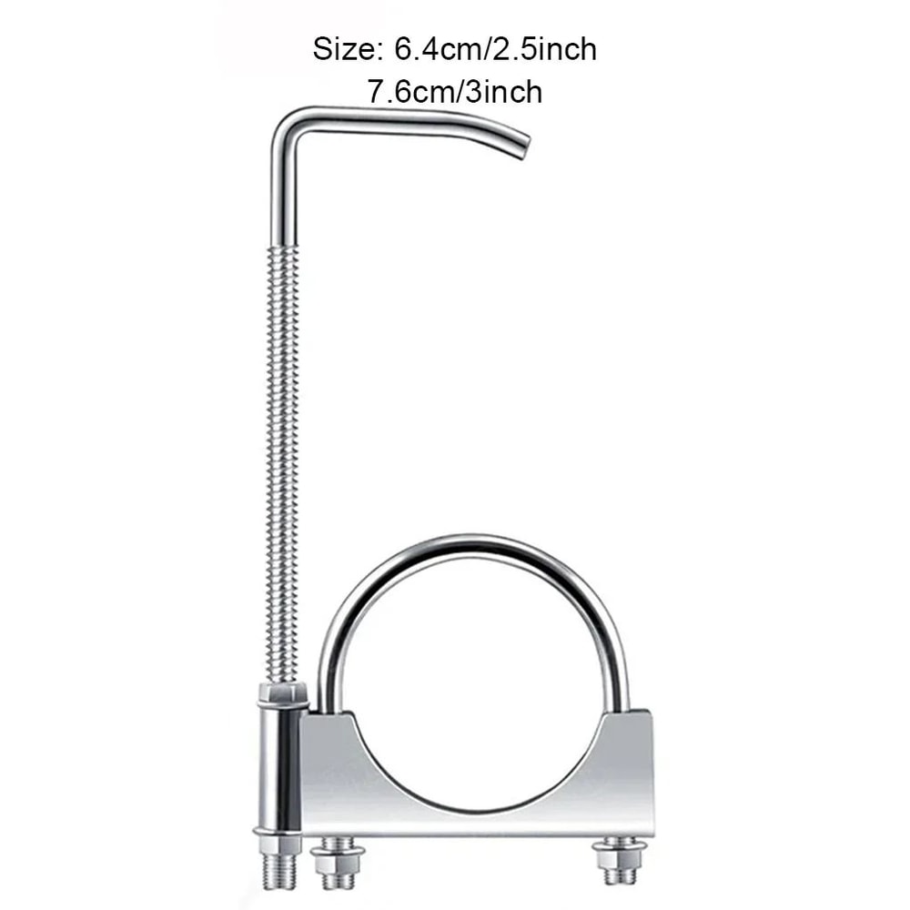 HeavyDuty 25 Inch Exhaust Clamp With Hanger For Secure Muffler Support 5