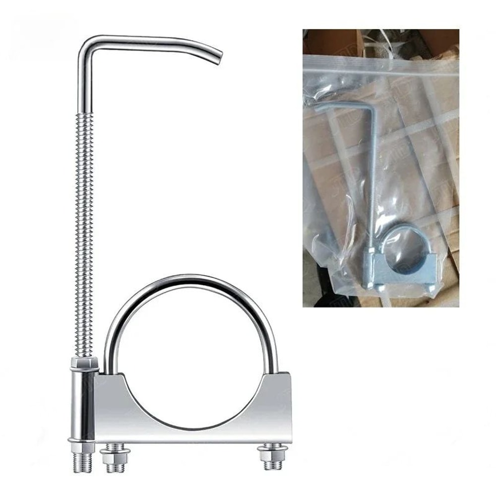 HeavyDuty 25 Inch Exhaust Clamp With Hanger For Secure Muffler Support 6