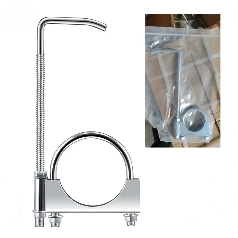 HeavyDuty 25 Inch Exhaust Clamp With Hanger For Secure Muffler Support 6