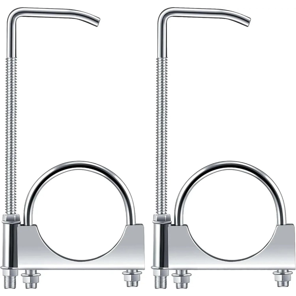 HeavyDuty 25 Inch Exhaust Clamp With Hanger For Secure Muffler Support 7