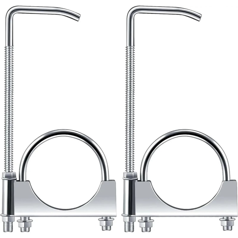 HeavyDuty 25 Inch Exhaust Clamp With Hanger For Secure Muffler Support 7