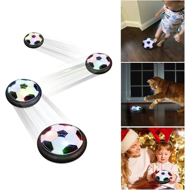 UFO Hover Ball Interactive Dog Toy With LED Lights Music For Indoor Play 1