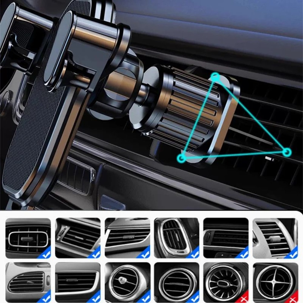 Universal Gravity Car Phone Mount OneHand Air Vent Phone Holder For IPhone Samsung 2