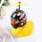 Helmeted Yellow Duck Bike Ornament Cute Bike Duck Accessory For Cycling Motorbike Decor 0