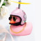 Helmeted Yellow Duck Bike Ornament Cute Bike Duck Accessory For Cycling Motorbike Decor 12