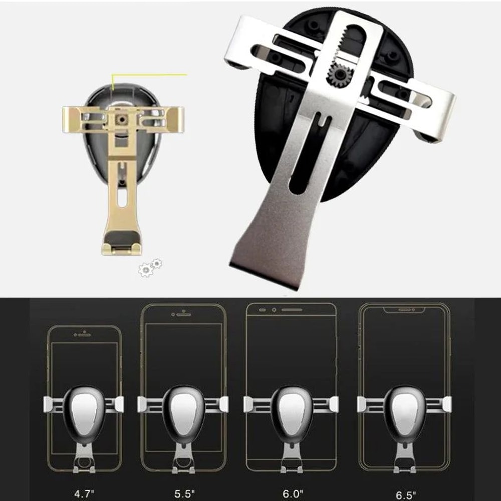 Universal Gravity Car Phone Holder Metal Air Vent Mount For HandsFree Driving 5