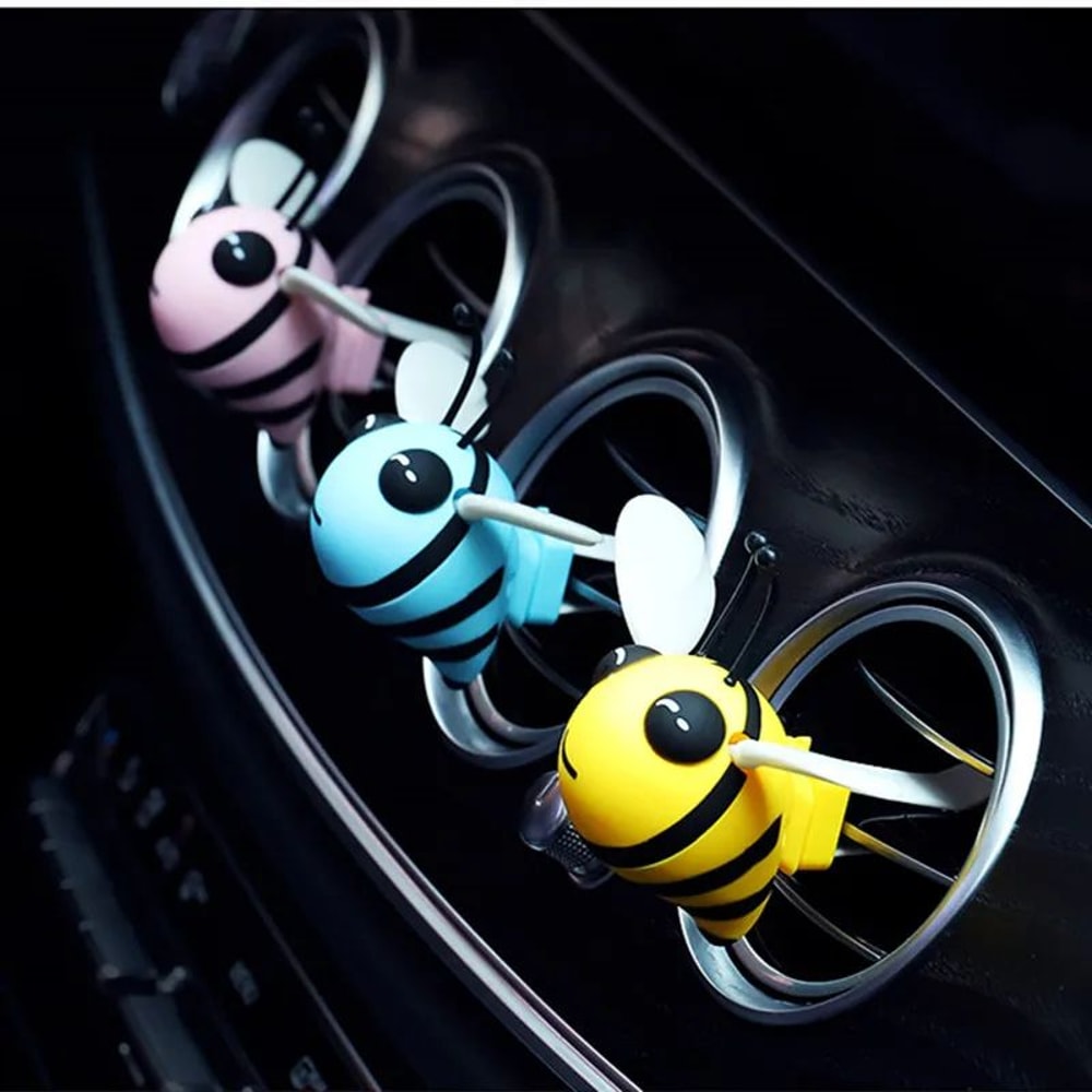 Bee Car Air Freshener Vent Clip Cute Auto Diffuser With LongLasting Fragrance 0