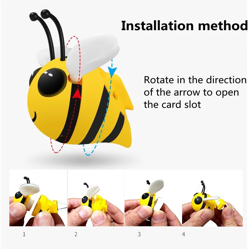 Bee Car Air Freshener Vent Clip Cute Auto Diffuser With LongLasting Fragrance 4
